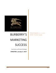 key success factors of burberry|how did burberry work.